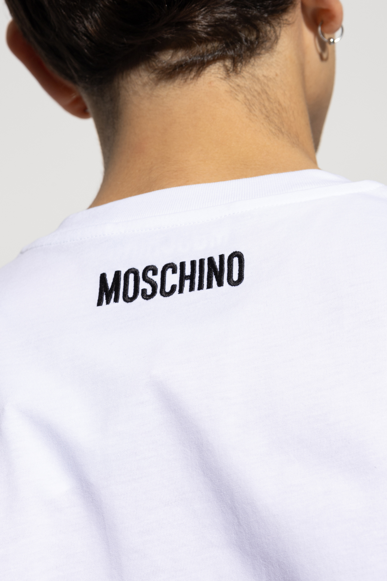 Moschino T-shirt with embroidered writings | Men's Clothing | Vitkac